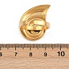 Adjustable 304 Stainless Steel Cuff Rings for Women LS-RJEW-B135-03G-3