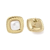 316 Surgical Stainless Steel & CCB Imitation Pearl Stud Earrings for Women STAS-B063-03G-03-2