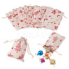 20Pcs 4 Styles Christmas Theme Cotton Fabric Cloth Bags ABAG-TA0002-04A-1