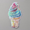 Ice Cream Sequin Embroidery Iron on/Sew on Patches DIY-WH05268-64C-1