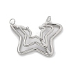 304 Stainless Steel Pendants STAS-L281-009P-1