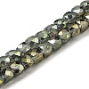 Electroplate Transparent Glass Beads Strands GLAA-C029-03A-04-1