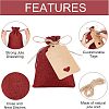 10Pcs Burlap Packing Pouches Drawstring Bags ABAG-NB0001-40A-4