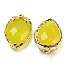 Natural Korea Jade Faceted Pendants G-M431-06G-10-2