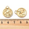 PVD Vacuum Plating 304 Stainless Steel Rhinestone Pendants STAS-R130-01G-09-3