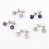 5Pair 304 Stainless Steel Stud Earring Findings EJEW-JE02067-S-1