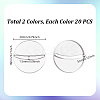 40Pcs 2 Colors Acrylic Card Holder Stand FIND-GA0006-76A-2