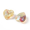 Transparent Faceted Glass Charms RGLA-L026-B13-3