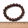 Natural Coffee Jasper Beads Bracelets BJEW-A153-01B-3