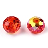 Faceted Transparent Glass Beads GLAA-E047-01B-3