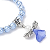 Lovely Wedding Dress Angel Bracelets for Kids BJEW-JB00727-01-2