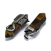 Natural Tiger Eye Faceted Pointed Bullet Big Pendants G-Q165-02AS-04-2