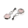 Natural Rose Quartz Pendants G-F777-05P-08-2