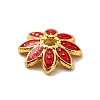 Multi-Petal Alloy Enamel Bead Caps FIND-G029-02G-05-3