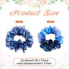 2Pcs 2 Colors Chic Solid Color French Satin Pigtail Hair Tie for Elegant Hairstyles OHAR-TA0001-11-3