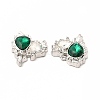 Rack Plating Alloy with Glass Pendants FIND-G051-05P-03-2