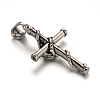 304 Stainless Steel Gothic Pendants X-STAS-M222-09AS-2