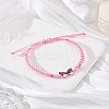 1Pc Alloy Butterfly Link Bracelet BJEW-LP0004-25C-3