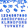 36Pcs 2 Sets 2 Styles Letter A~Z & Number 0~9 Polyester Embroidery Sew On Patches Sets PATC-TA0001-55E-1