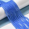 Imitate Austrian Crystal Frosted Glass Beads Strands EGLA-A039-T4mm-MD07-4
