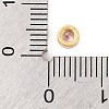 Rack Plating Flat Round Brass Micro Pave Cubic Zirconia Cabochons KK-F874-03G-03-3