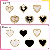 12Pcs 6 Styles Opaque Resin Pendants FIND-SZ0002-93-4