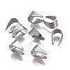Tarnish Resistant 304 Stainless Steel Snap On Bails STAS-P249-07P-1