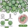 DIY Round Polymer Clay Rhinestone & Rhinestone Rondelle Spacer Beads Jewelry Making Findings Kits DIY-SC0027-50D-2