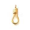 Ion Plating(IP) 304 Stainless Steel Eye Clasps for Hook Clasps STAS-I321-72G-1
