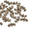 Bowknot Alloy Links connectors X-EA11930Y-AB-1