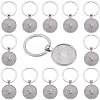 20Pcs Alloy Keychain Cabochon Settings FIND-SC0016-39-1