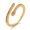 Brass Micro Pave Cubic Zirconia Finger Rings RJEW-C120-30A-G-4