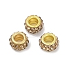 Alloy Rhinestone Clay Pave Beads ALRI-D300-04G-07-1
