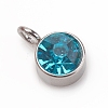 Faceted Glass Charms LS-RGLA-CJC0001-01B-1