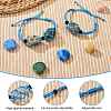 Adjustable Braided Nylon Cord Macrame Pouch Bracelet Making AJEW-SW00013-05-3