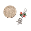 5Pcs Christmas Tibetan Style Alloy Pendant Decorations HJEW-JM04474-3