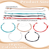 10Pcs 5 Colors Adjustable Eco-Friendly Korean Waxed Polyester Cord Bracelet Making MAK-LP0001-08-2