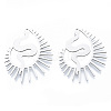 Non-Tarnish 201 Stainless Steel Pendants STAS-N090-LA945-1-2