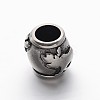 Stainless Steel Rondelle European Large Hole Beads OPDL-M018-06-2