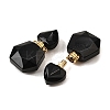 Natural Obsidian Perfume Bottle Pendants G-L623-12G-06-2