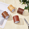 Non-woven Fabrics Imitation Wood Grain Adhesive Tape DIY-GF0005-15A-4