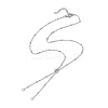 Non-Tarnish 304 Stainless Steel Satellite Chain Slider Necklace Making AJEW-JB01248-02-1