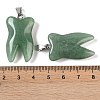 Natural Green Aventurine Pendants G-G115-01A-3