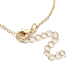 3Pcs Alloy Rhinestones Anklets AJEW-S083-01G-09-4