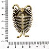 Brass Trilobite Miniature Figurines Statues for Home Office Desktop Ornament KK-S335-03AB-A-3