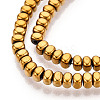 Electroplated Synthetic Non-magnetic Hematite Beads Strands G-T139-61B-3