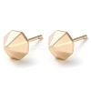 Brass Stud Earrings for Women EJEW-E292-01G-1