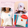 12Pcs 12 Colors Duck Polyester Computerized Embroidery Cloth Iron on/Sew on Patches DIY-WH0890-26-5