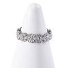 304 Stainless Steel Open Cuff Ring for Women RJEW-Z083-01P-1