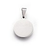 Tarnish Resistant 304 Stainless Steel Stamping Blank Tag Pendants LS-STAS-L220-03A-1